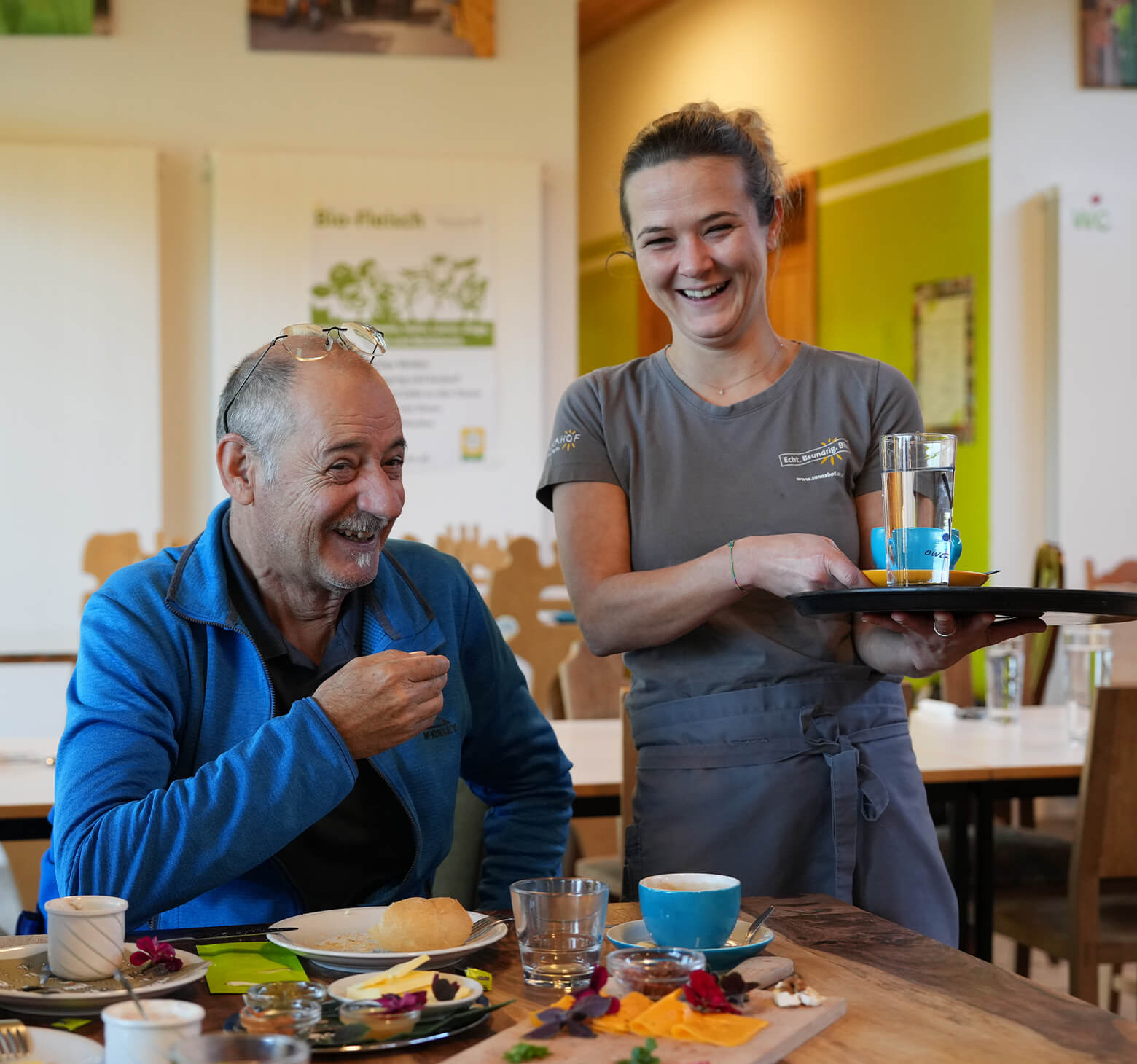 "Das ist mein Wohlfühlort", schwärmt ein Besucher der Hofgastronomie.